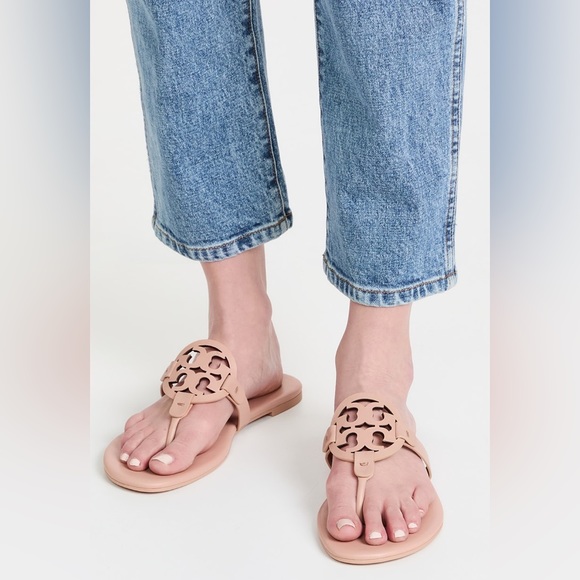 Tory Burch Shoes - Tory Burch Leather Miller Soft Sandal in Light Makeup Pink/Nude  Women’s size 8